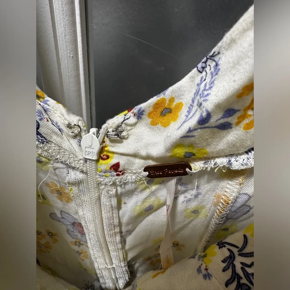 NWT Free People It Takes Two Wrap Dress in Ivory Combo - Picture 11 of 15